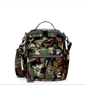 NWT: LUG ALPINE CROSSBODY BAG: CAMO GREEN - BEST BAG!! - Original- Larger Alpine